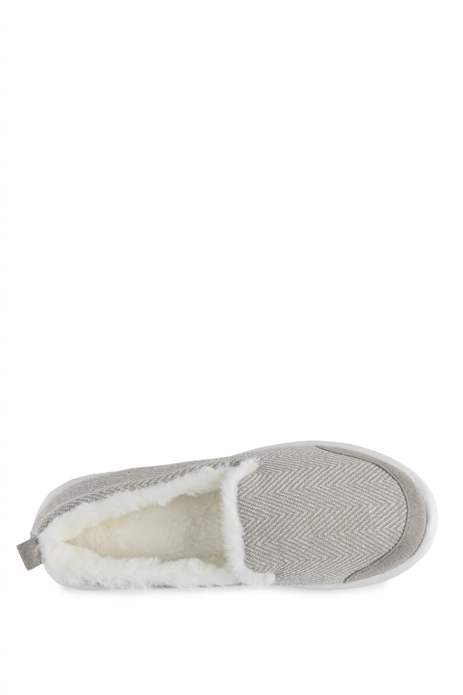 Totes Grey Isotoner Ladies Iso- Flex Herringbone Full Back Slippers 4 Totes Grey Isotoner Ladies Iso- Flex Herringbone Full Back Slippers - Image 4