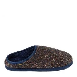 Totes Blue Mens Knitted Mule Slippers -OSPREY LONDON Sales unnamed file 1566