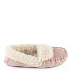 Totes Pink Ladies Suedette Moccasin Slippers -OSPREY LONDON Sales unnamed file 1569 scaled