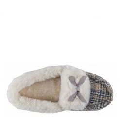 Totes Grey Ladies Brushed Check Moccasin Slippers -OSPREY LONDON Sales unnamed file 1583 scaled