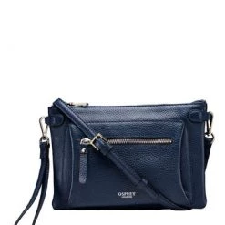 OSPREY LONDON Grainy Hide Leather Ruby Cross-Body Bag Stone -OSPREY LONDON Sales unnamed file 161