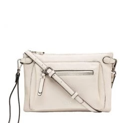 OSPREY LONDON Grainy Hide Leather Ruby Cross-Body Bag Stone -OSPREY LONDON Sales unnamed file 162