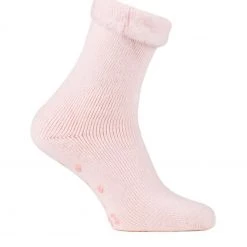 Totes Pink Ladies Brushed Bed Sock With Tread -OSPREY LONDON Sales unnamed file 1651 scaled