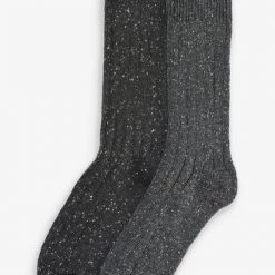 Totes Yellow/Black Mens 2 Pack Wool Blend Socks -OSPREY LONDON Sales unnamed file 1662