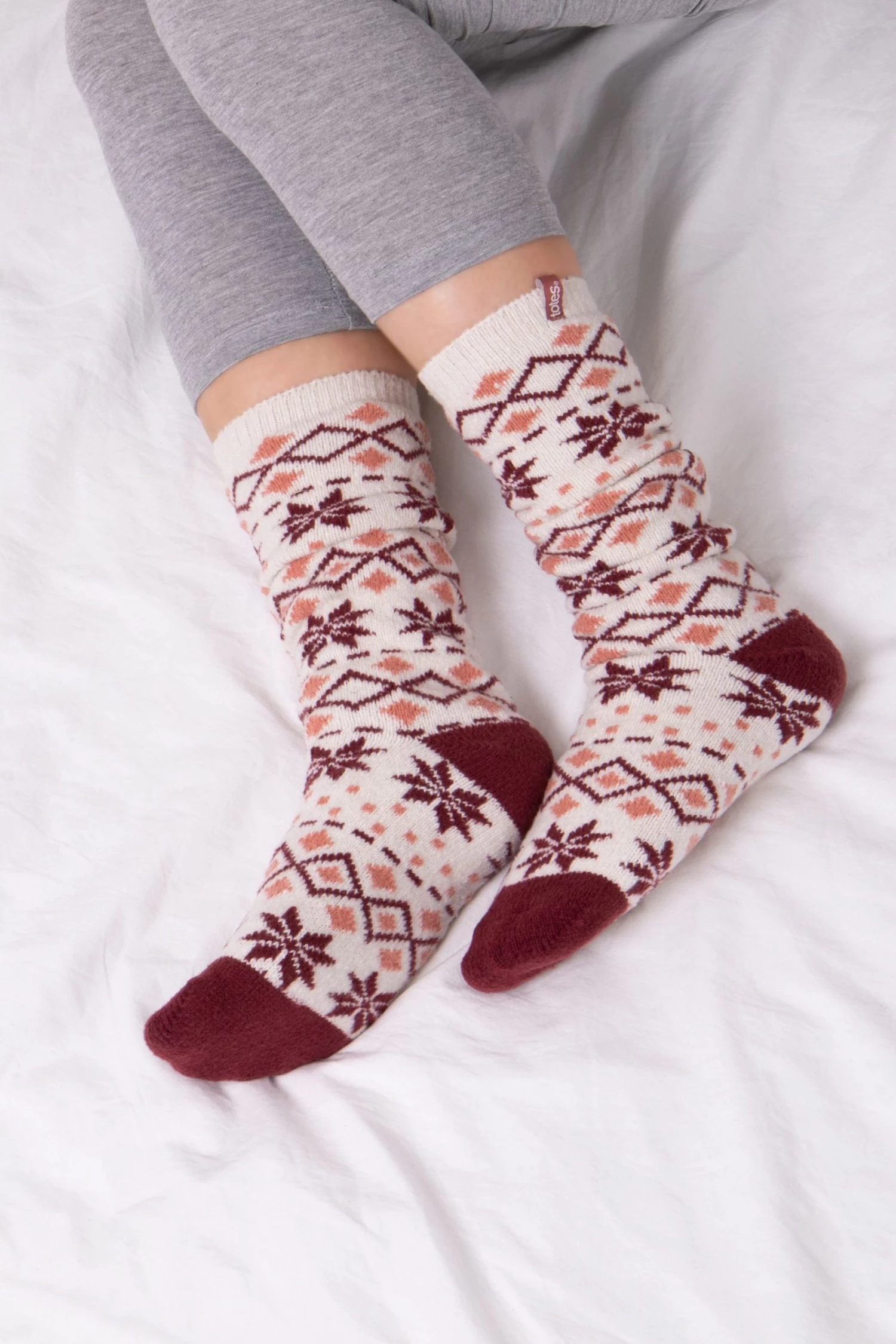 Totes Red Ladies Knee High Supersoft Welly Boot Socks 4 Totes Red Ladies Knee High Supersoft Welly Boot Socks - Image 4