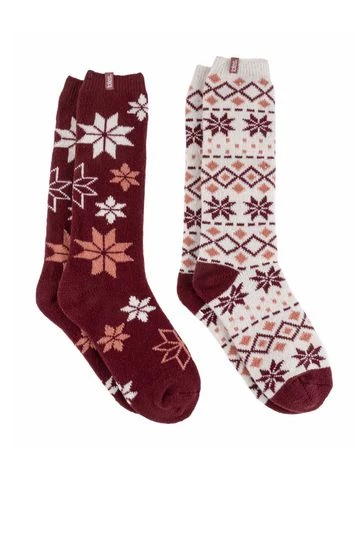 Totes Red Ladies Knee High Supersoft Welly Boot Socks 6 Totes Red Ladies Knee High Supersoft Welly Boot Socks - Image 6