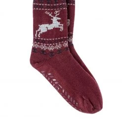 Totes Red Mens Fairisle Stag Slipper Sock With Sherpa Lining -OSPREY LONDON Sales unnamed file 1725 scaled