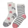 Totes Grey 2PP Ladies Eco Super Soft Socks