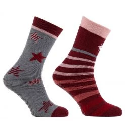 Totes Red Ladies Twin Pack Original Slippers Socks -OSPREY LONDON Sales unnamed file 1753 scaled