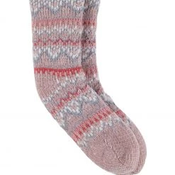 Totes Pink Ladies Fair Isle Slippers Socks -OSPREY LONDON Sales unnamed file 1768 scaled