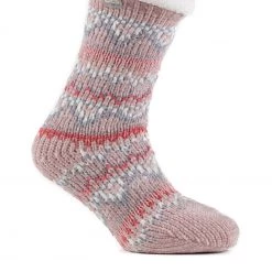 Totes Pink Ladies Fair Isle Slippers Socks -OSPREY LONDON Sales unnamed file 1769 scaled