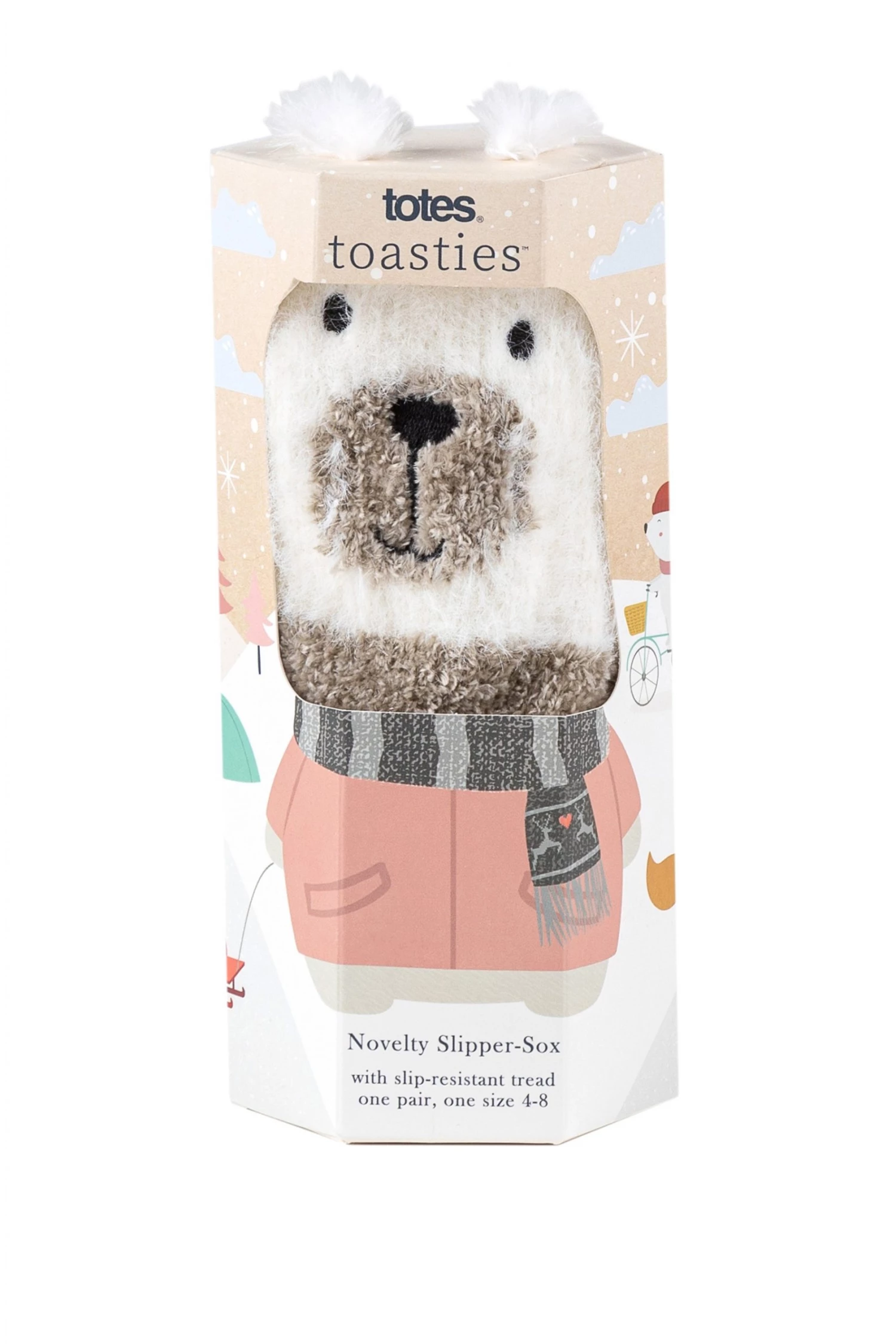 Totes Grey Ladies Novelty Supersoft Socks 3 Totes Grey Ladies Novelty Supersoft Socks - Image 3