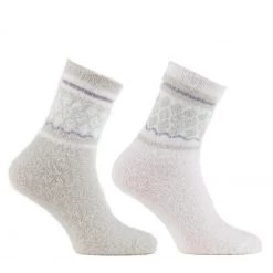 Totes Cream Ladies Twin Pack Fluffy Fair Isle Bed Socks -OSPREY LONDON Sales unnamed file 1779 scaled