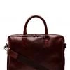 OSPREY LONDON Cognac Oily Saddle Leather Hector Laptop Bag