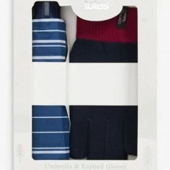 Totes Blue Supermini & Knit Glove -OSPREY LONDON Sales unnamed file 1796