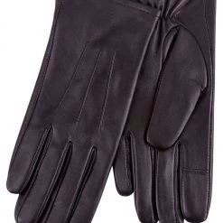 Totes Black 3 Point Smartouch Leather Glove