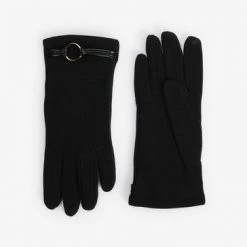 Totes Black Isotoner Ladies Thermal Smartouch Glove With PU Trim And Ring Detail 5 Totes Black Isotoner Ladies Thermal Smartouch Glove With PU Trim And Ring Detail -OSPREY LONDON Sales unnamed file 1816