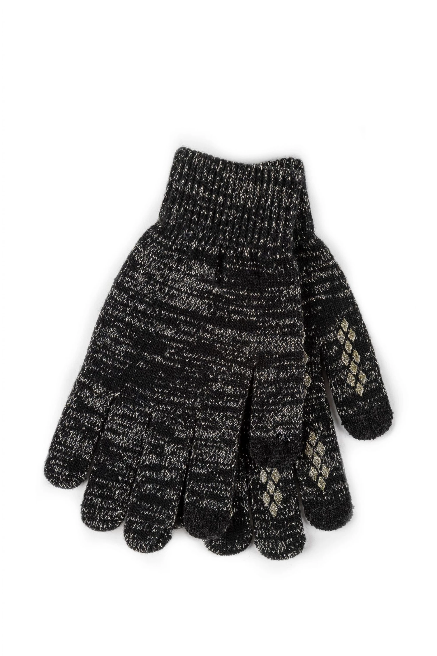 Totes Black Ladies Stretch Knitted Smartouch Gloves 1 Totes Black Ladies Stretch Knitted Smartouch Gloves
