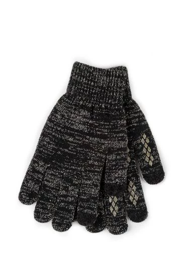 Totes Black Ladies Stretch Knitted Smartouch Gloves 3 Totes Black Ladies Stretch Knitted Smartouch Gloves - Image 3