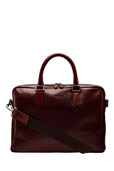 OSPREY LONDON Cognac Oily Saddle Leather Hector Laptop Bag 6 OSPREY LONDON Cognac Oily Saddle Leather Hector Laptop Bag - Image 6