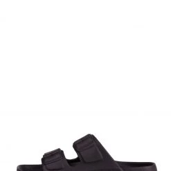 Totes Black Solbounce Ladies Buckle Slide