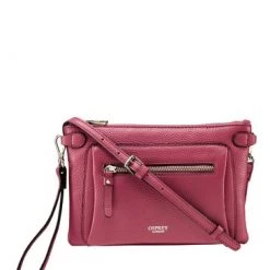 OSPREY LONDON Grainy Hide Leather Ruby Cross-Body Bag Orange Tang -OSPREY LONDON Sales unnamed file 190
