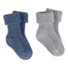 Totes Blue Baby Turnover Socks