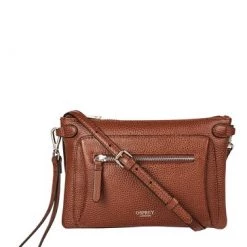 OSPREY LONDON Grainy Hide Leather Ruby Cross-Body Bag Orange Tang -OSPREY LONDON Sales unnamed file 191