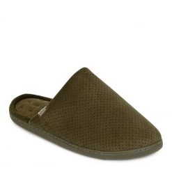 Totes Khaki Isotoner Airtex Suedette Mule Khaki Green -OSPREY LONDON Sales unnamed file 1910 scaled