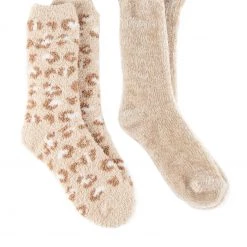 Totes Brown Ladies Twin Pack Recycled Chenille Supersoft Bed Socks