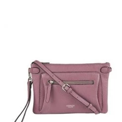OSPREY LONDON Grainy Hide Leather Ruby Cross-Body Bag Orange Tang -OSPREY LONDON Sales unnamed file 194