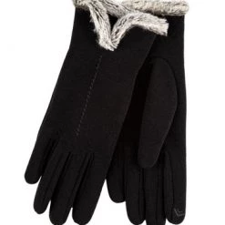 Totes Black Isotoner Ladies Thermal Smartouch Glove With Tipped Fur Cuff 5 Totes Black Isotoner Ladies Thermal Smartouch Glove With Tipped Fur Cuff -OSPREY LONDON Sales unnamed file 1944