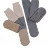 Totes Grey Ladies Twin Pack Original Slippers Socks