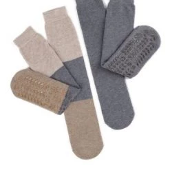 Totes Grey Ladies Twin Pack Original Slippers Socks -OSPREY LONDON Sales unnamed file 1949