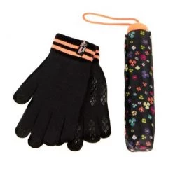 Totes Black Supermini & Knit Glove -OSPREY LONDON Sales unnamed file 2010