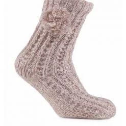 Totes Pink Ladies Luxury Sparkle Slippers Sock With Bobble -OSPREY LONDON Sales unnamed file 2015