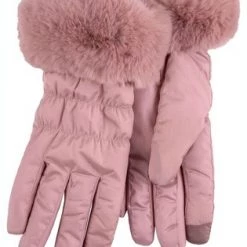 Totes Black Water Repellent Padded Smartouch With Faux Fur Cuff -OSPREY LONDON Sales unnamed file 2025