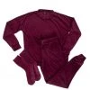 Totes Purple Ladies Velour Loungewear & Sock Set