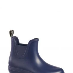 Totes Navy Womens Chelsea Ankle Wellie Boot