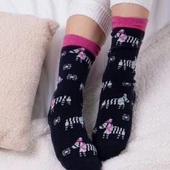 Totes Blue Ladies Twin Pack Original Slippers Socks -OSPREY LONDON Sales unnamed file 2055 scaled