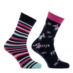 Totes Blue Ladies Twin Pack Original Slippers Socks -OSPREY LONDON Sales unnamed file 2057 scaled