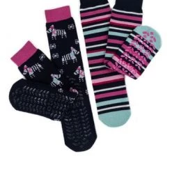 Totes Blue Ladies Twin Pack Original Slippers Socks -OSPREY LONDON Sales unnamed file 2058