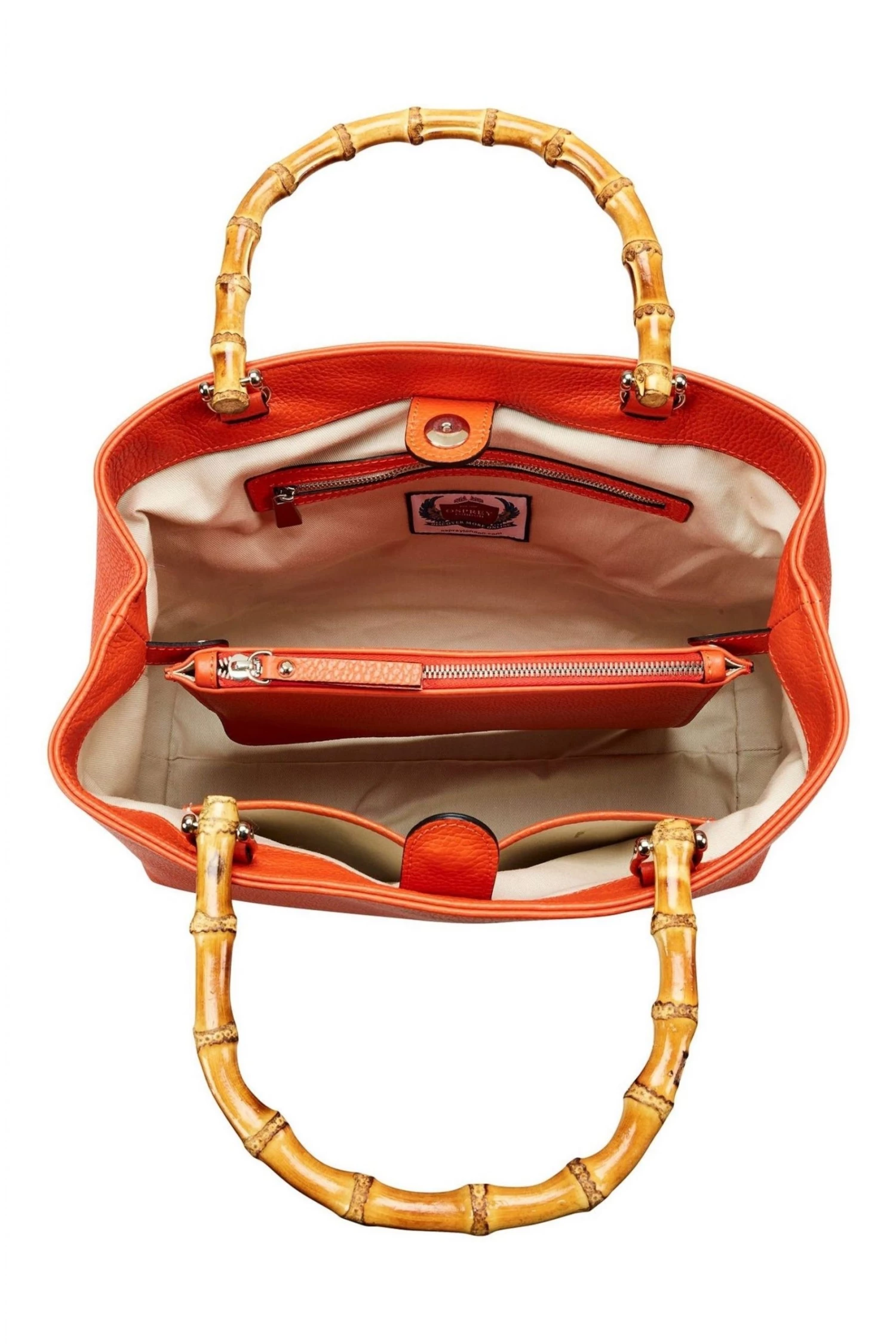 OSPREY LONDON The Clio Italian Leather Burnt Orange Grab Bag 3 OSPREY LONDON The Clio Italian Leather Burnt Orange Grab Bag - Image 3