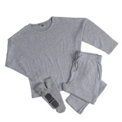 Totes Grey Ladies Brushed Jersey Loungewear & Sock Set -OSPREY LONDON Sales unnamed file 2096