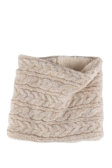 Totes Cream Ladies Cold Weather Set (Cable Knit Snood) 4 Totes Cream Ladies Cold Weather Set (Cable Knit Snood) - Image 4