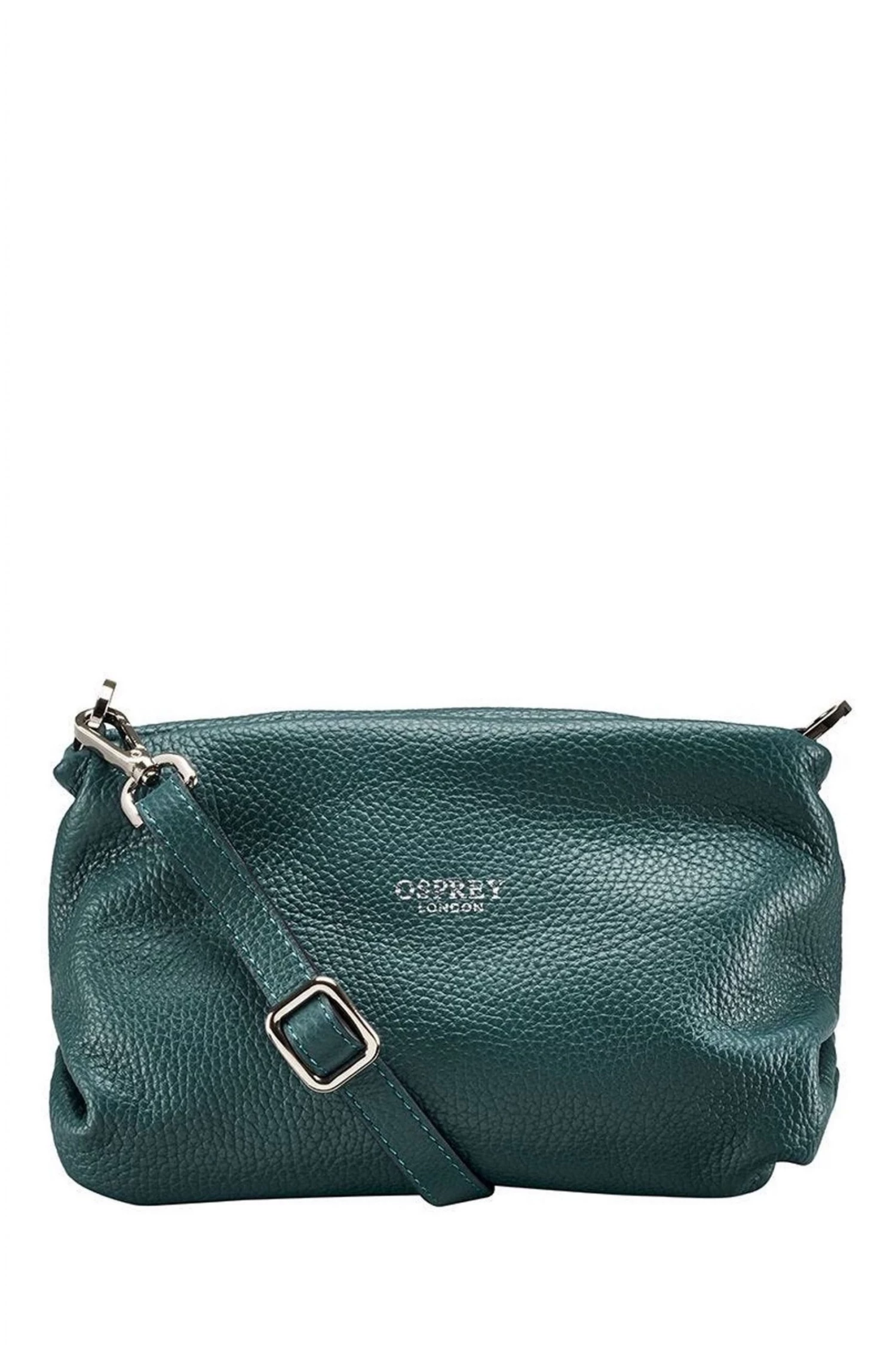 OSPREY LONDON Carina Nappa Leather Shrug Bag Sea Green 1 OSPREY LONDON Carina Nappa Leather Shrug Bag Sea Green