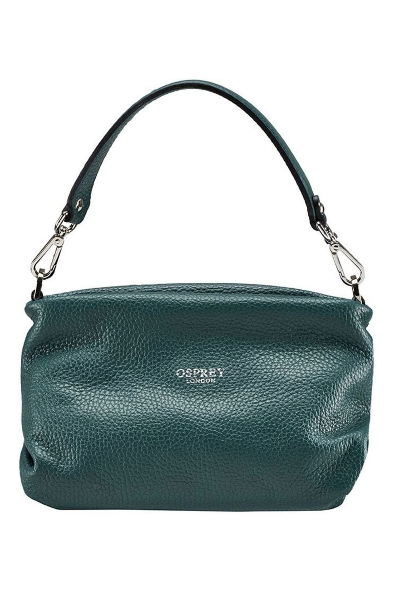 OSPREY LONDON Carina Nappa Leather Shrug Bag Sea Green 2 OSPREY LONDON Carina Nappa Leather Shrug Bag Sea Green - Image 2