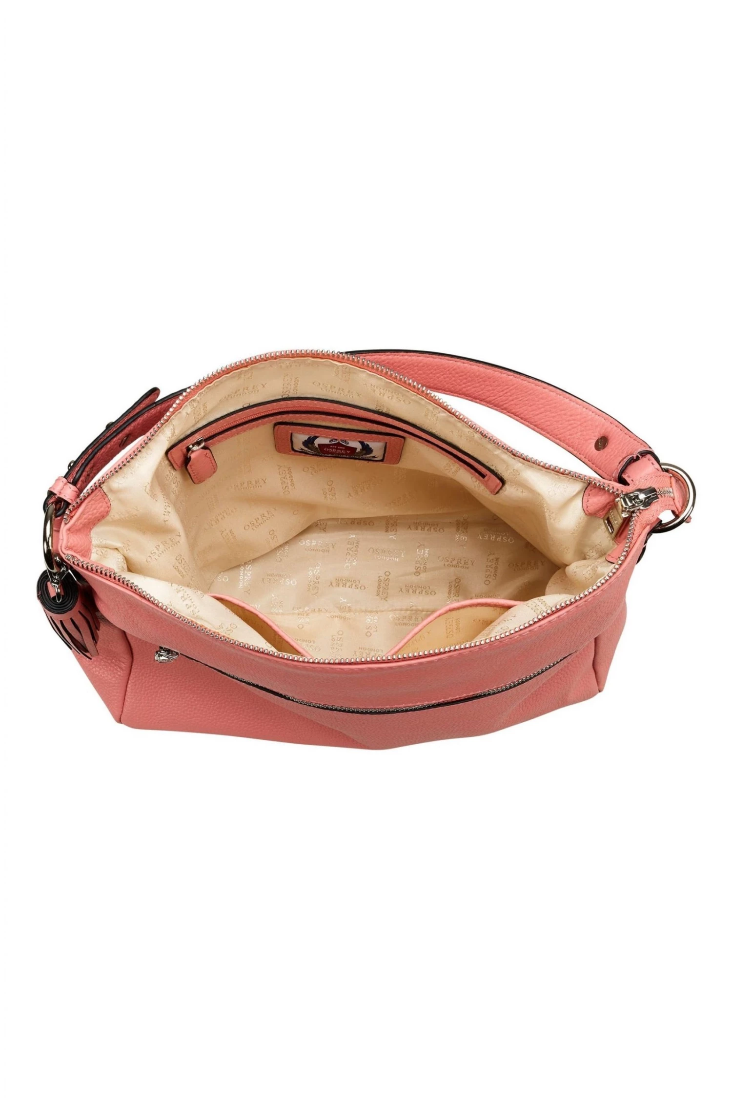 OSPREY LONDON Grainy Hide Leather Stella Hobo Bag Robin Egg Blue 3 OSPREY LONDON Grainy Hide Leather Stella Hobo Bag Robin Egg Blue - Image 3