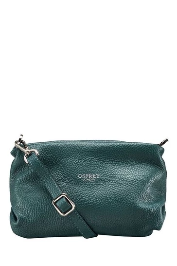 OSPREY LONDON Carina Nappa Leather Shrug Bag Sea Green 5 OSPREY LONDON Carina Nappa Leather Shrug Bag Sea Green - Image 5