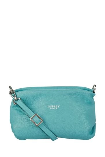 OSPREY LONDON Carina Nappa Leather Shrug Bag Sea Green 11 OSPREY LONDON Carina Nappa Leather Shrug Bag Sea Green - Image 11